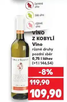 Kaufland Víno z kobylí nabídka