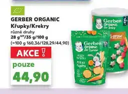Kaufland Gerber organic krekry nabídka