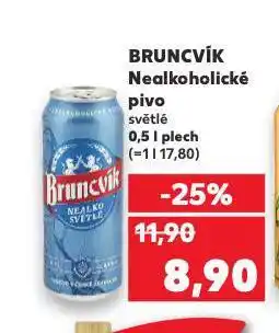 Kaufland Pivo bruncvík nealko nabídka