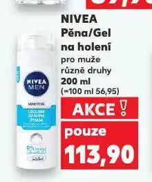 Kaufland Nivea gel na holení nabídka