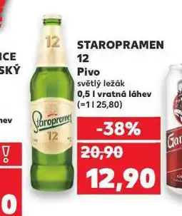 Kaufland Pivo staropramen nabídka