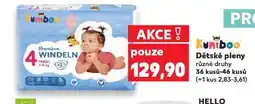 Kaufland Kuniboo dětské pleny nabídka