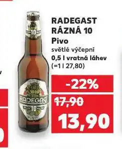 Kaufland Pivo radegast nabídka