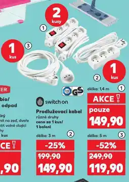Kaufland Prodlužovací kabel nabídka