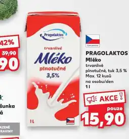 Kaufland Pragolaktos trvanlivé mléko nabídka