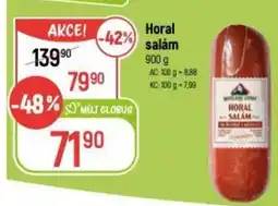 Globus Horal salám nabídka