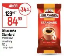 Globus Jihlavanka Standard mletá káva dva druhy nabídka