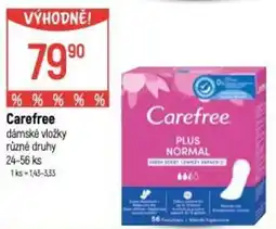 Globus Carefree dámské vložky nabídka