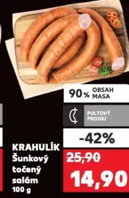 Kaufland KRAHULIK Šunkový točený salam nabídka