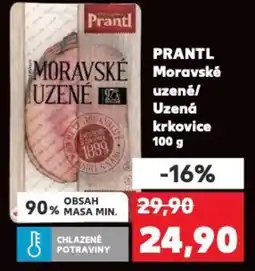 Kaufland PRANTL Moravské Uzená krkovice nabídka