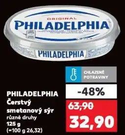 Kaufland PHILADELPHIA Čerstvý smetanový sýr nabídka