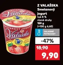 Kaufland Z VALAŠSKA Smetanový jogurt tuk 8% nabídka