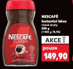 Kaufland NESCAFÉ Instantní káva nabídka
