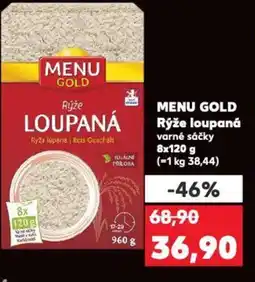 Kaufland MENU GOLD Rýže loupaná varné sáčky nabídka