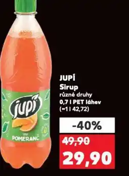 Kaufland JUPÍ Sirup nabídka