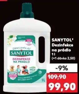 Kaufland SANYTOL² Dezinfekce na prádlo nabídka