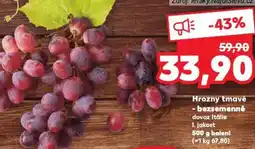 Kaufland Hrozny tmavé - bezsemenné nabídka
