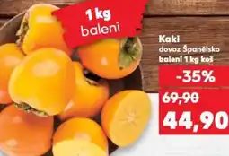 Kaufland Kaki dovoz Španělsko nabídka