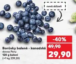 Kaufland Borůvky balené - kanadské nabídka