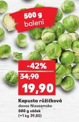 Kaufland Kapusta růžičková nabídka