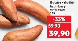 Kaufland Batáty - sladké brambory nabídka