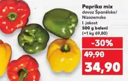 Kaufland Paprika mix nabídka