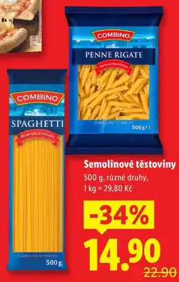 Lidl Semolinové těstoviny, 500 g nabídka