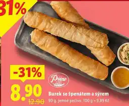 Lidl Burek se špenátem a sýrem, 90 g nabídka