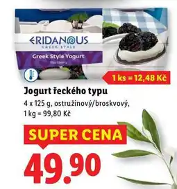 Lidl Jogurt řeckého typu, 4x 125 g nabídka