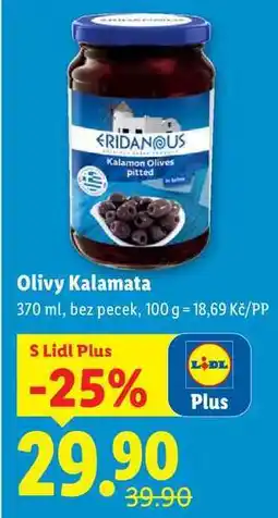 Lidl Olivy Kalamata, 370 ml nabídka