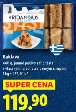 Lidl Baklava, 440 g nabídka