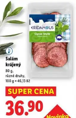 Lidl Salám krájený, 80 g nabídka