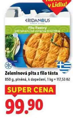 Lidl Zeleninová pita z filo těsta, 850 g nabídka