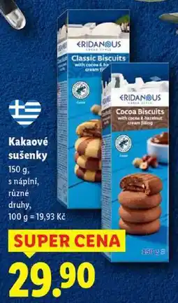 Lidl Kakaové sušenky, 150 g nabídka