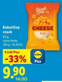 Lidl Kukuřičný snack, 60 g nabídka