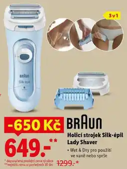 Lidl Holicí strojek Silk-épil Lady Shaver nabídka