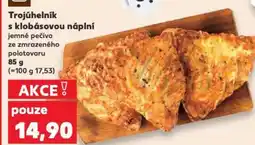 Kaufland Trojúhelník s klobásovou náplní jemné pečivo nabídka