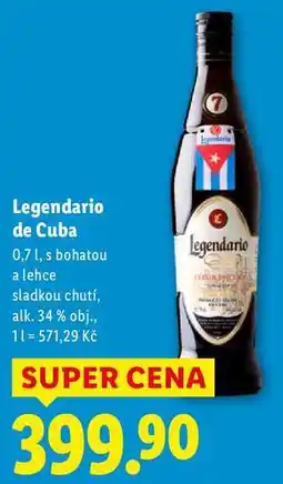 Lidl Legendario de Cuba, 0,7 l nabídka
