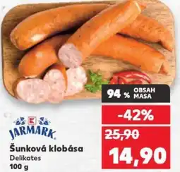 Kaufland Šunková klobása Delikates nabídka