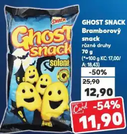 Kaufland GHOST SNACK Bramborový snack nabídka