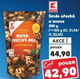 Kaufland Směs ořechů a ovoce nabídka