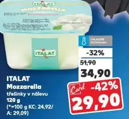 Kaufland ITALAT Mozzarella nabídka