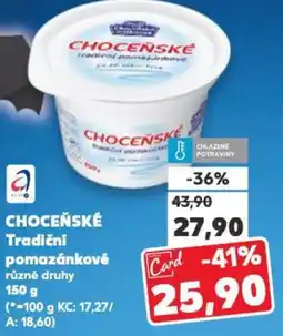 Kaufland CHOCEŇSKÉ Tradiční pomazánkové nabídka