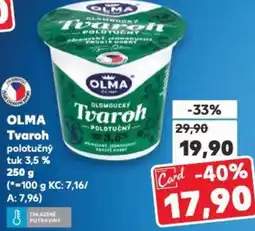 Kaufland OLMA Tvaroh polotučný tuk 3,5 % nabídka