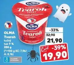 Kaufland OLMA Tvaroh tučný tuk 9% nabídka