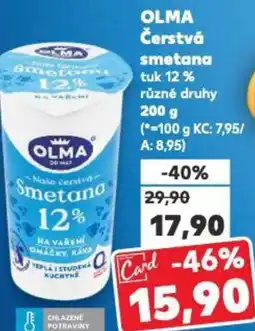 Kaufland OLMA Čerstvá smetana tuk 12% nabídka