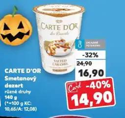Kaufland CARTE D'OR Smetanový dezert nabídka