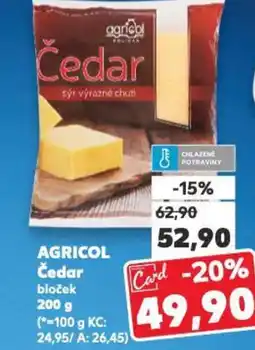 Kaufland AGRICOL Čedar bloček nabídka