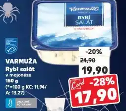 Kaufland VARMUŽA Rybí salát v majonéze nabídka