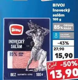 Kaufland BIVOJ Inovecký salám nabídka